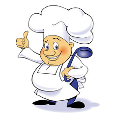 Vector cartoon character chef