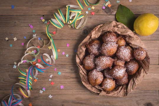 Fried castagnole carnevale