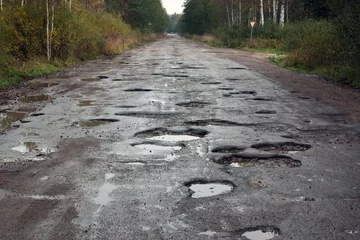 Gordijnen Russian road (federal highway) © comradelukich