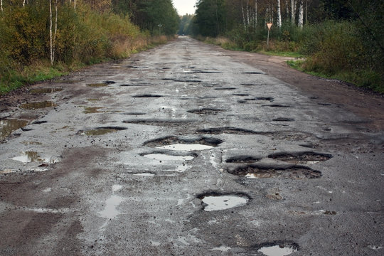 Fototapeta Russian road (federal highway)