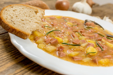 Czech potato goulash