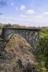 Fototapeta na wymiar ジンバブエとザンビア・国境の橋
