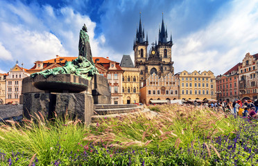 Obraz premium Old Town Hall, Town Square. Prague, Czech Republic.