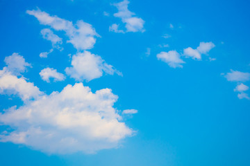 Fototapeta na wymiar Fluffy Cloud with Blue Sky