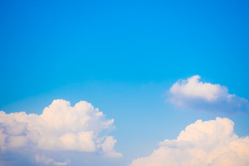 Fluffy Cloud with Blue Sky