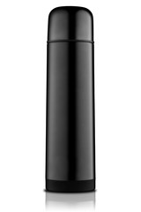 Black thermos flask