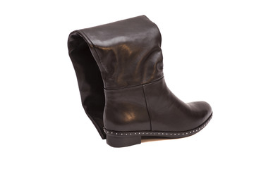 Female black high boot