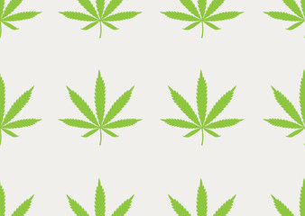 green cannabis pattern. vector illustration