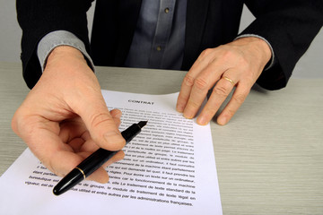 La signature du contrat