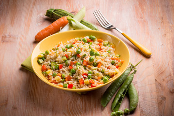 rice with mixed vegetables