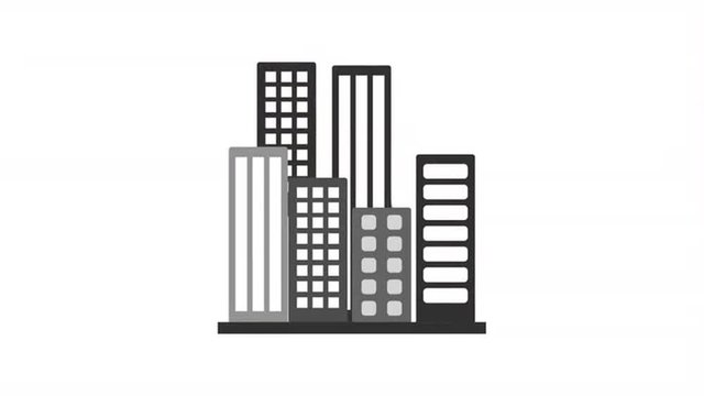 Building icon design, Video Animation