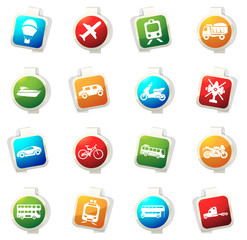 Typse of transport icons