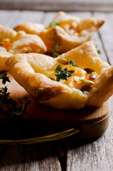 Tart with pumpkin and cheese