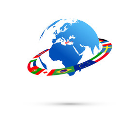 bandiere, bandierine, internazionale, mondo © xyz+