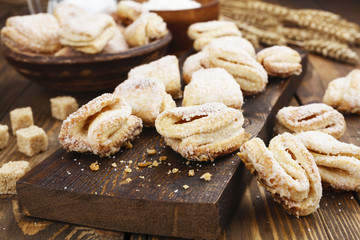Homemade cookies with curd