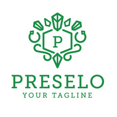 P Logo - Vintage Classic Jewelry