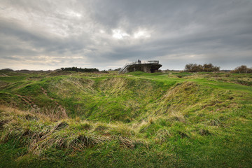 Pointe du Hoc, cape Hoc. D-day, Nrmandy, France