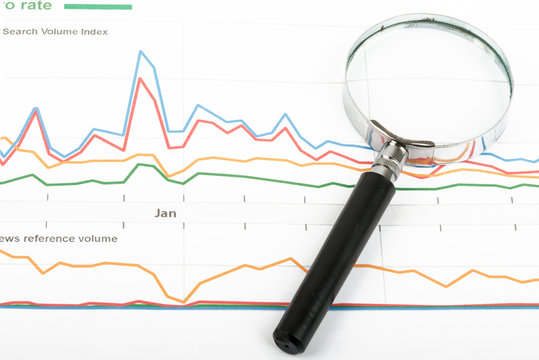 Magnifier with graphs
