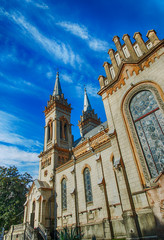 Fototapeta premium Catholic church of the old Georgia Caucasus Batumi