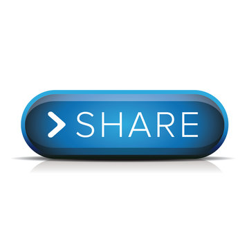 Share button blue vector