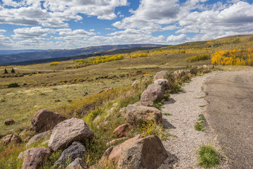 Fototapeta na wymiar View from the top of Boulder Mountain in Utah