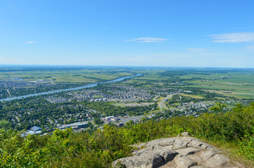 Fototapeta na wymiar View of Mont Saint Hilaire, Quebec, Canada