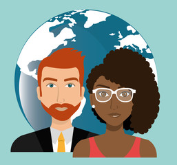 Business people and digital marketing