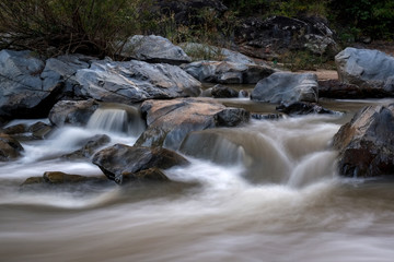 creek flowing over the rocks