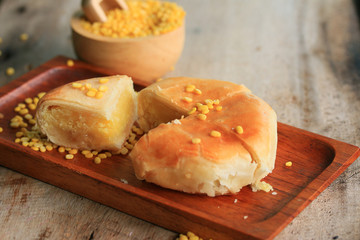 Festival moon cake with soybeans