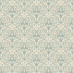 Elegant antique background image of flower leaf kaleidoscope pattern.
