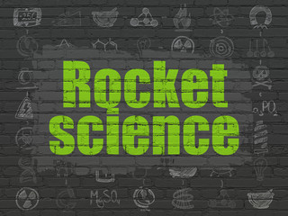 Science concept: Rocket Science on wall background