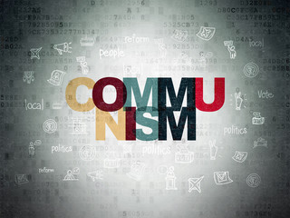 Political concept: Communism on Digital Paper background