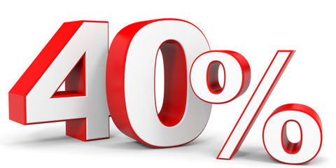 Discount 40 percent off.
