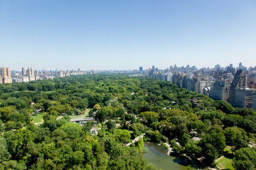 Central Park Aerial View; horizontal image