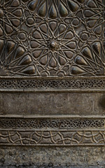 Ornaments of the bronze-plate door of Sultan al-Zahir Barquq Mos