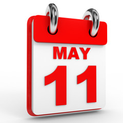 11 may calendar on white background.