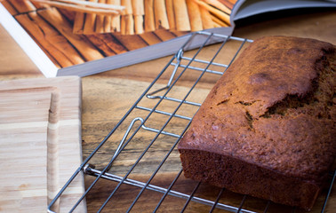 banana bread close up 
