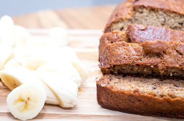 banana bread close up 