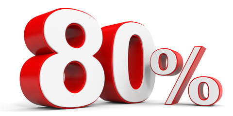 Discount 80 percent off.
