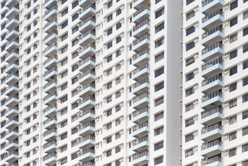 Close - up High rise modern building pattern and background