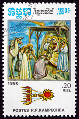 Postage stamp Cambodia 1986 Halley’s Comet