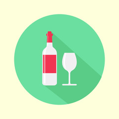 glass and bottle icon