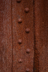 Rusty iron background; vertical image