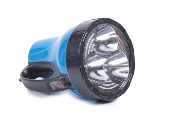 Big electric lamp on a white background