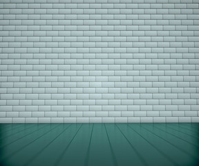 Light interior with brick wall