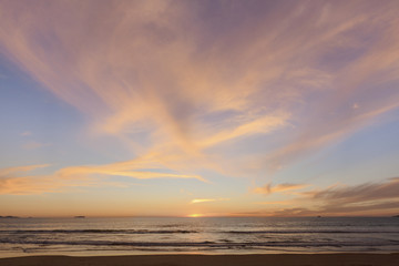 Sunset  at Silver Strand State Beach