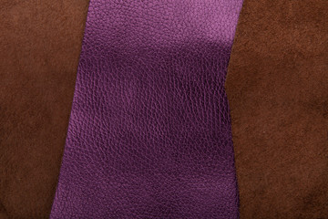 Luxury purple leather texture for background with space for simple text