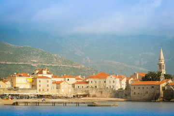 Obraz premium View of Old Town of Budva, Montenegro