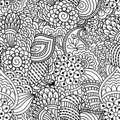 Seamless black and white pattern. 