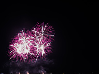 Beautiful Fireworks, Fireworks light up the sky,New Year celebration fireworks